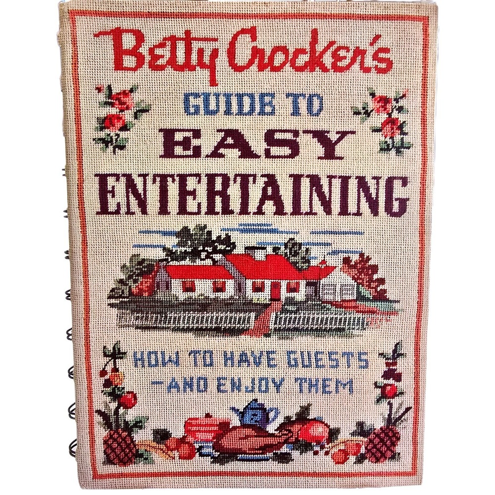 1959 Betty Crocker Easy Entertaining Cookbook 1st Ed 3rd Printing Spiral HC